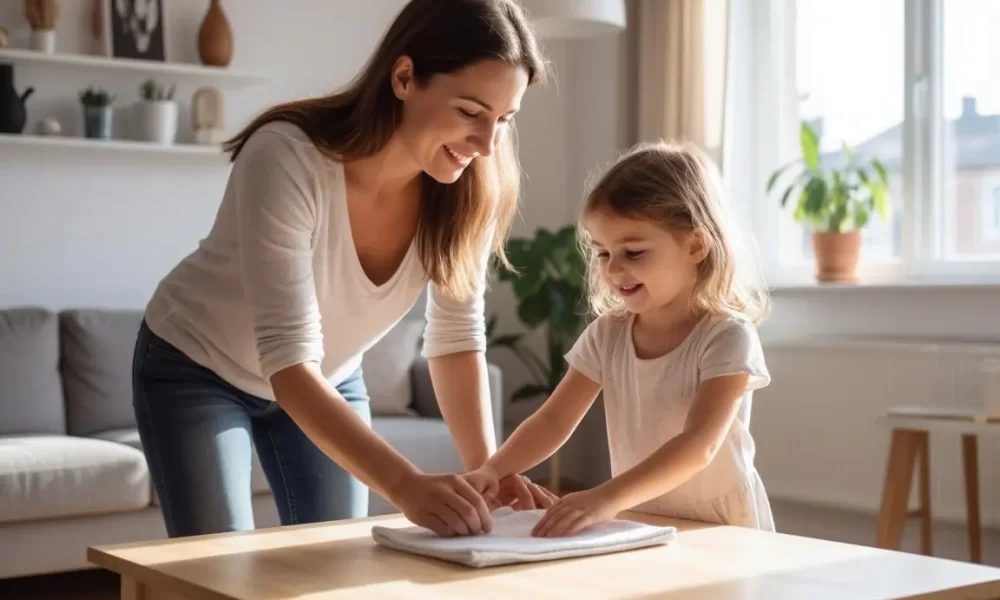 Как приучить ребенка помогать по дому