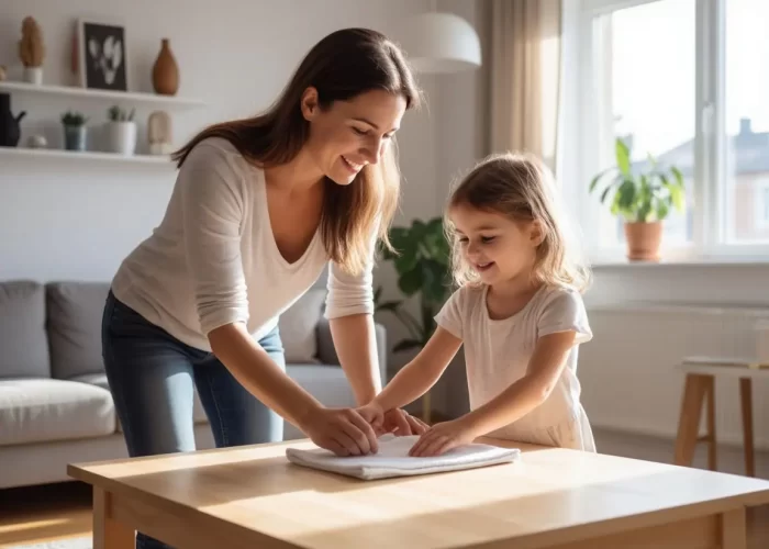 Как приучить ребенка помогать по дому